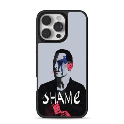 SHAME art man blue horse pink iPhone 16 Pro Max Black Case