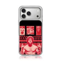 Shara Bullet Magomedov UFC red art iPhone 17 Pro Max Electroplated Silver Case1