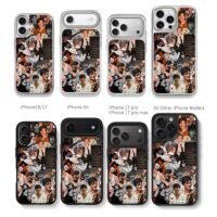Shawn Mendes art with hearts lyrics Chris Brown Phone Case Black Electroplated Silver For Iphone 11 To 17