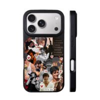 Shawn Mendes art with hearts lyrics iPhone 17 Pro Max Black Case