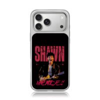Shawn Mendes guitar red text art iPhone 17 Pro Max Electroplated Silver Case1