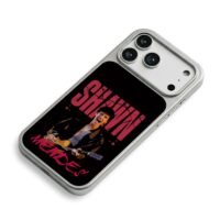 Shawn Mendes guitar red text art iPhone 17 Pro Max Electroplated Silver Case2