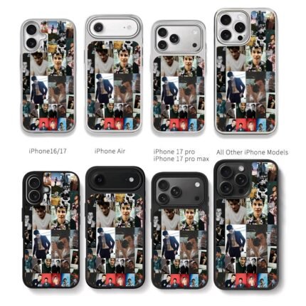 Shawn Mendes photo collage Chris Brown Phone Case Black Electroplated Silver For Iphone 11 To 17