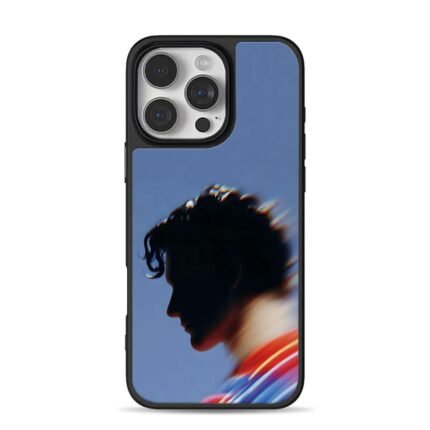 Shawn Mendes side profile blue iPhone 16 Pro Max Black Case