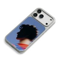 Shawn Mendes side profile blue iPhone 17 Pro Max Electroplated Silver Case2