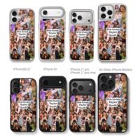 She loves Taylor Swift collage Chris Brown Phone Case Black Electroplated Silver For Iphone 11 To 17