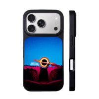 Sheesh black hole head chill space art iPhone 17 Pro Max Black Case