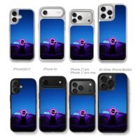 SHEESH ufo black hole head star sky Chris Brown Phone Case Black Electroplated Silver For Iphone 11 To 17