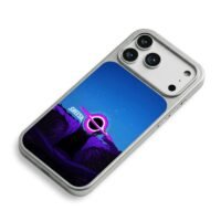 SHEESH ufo black hole head star sky iPhone 17 Pro Max Electroplated Silver Case2