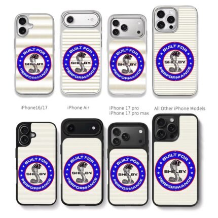 Shelby Cobra Built For Performance Chris Brown Phone Case Black Electroplated Silver For Iphone 11 To 17