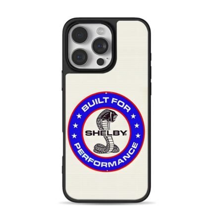 Shelby Cobra Built For Performance iPhone 16 Pro Max Black Case