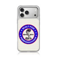 Shelby Cobra Built For Performance iPhone 17 Pro Max Electroplated Silver Case1