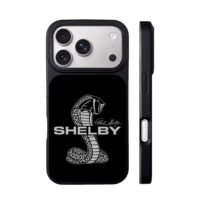 Shelby Cobra logo and Carroll Shelby autograph iPhone 17 Pro Max Black Case