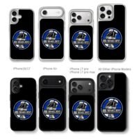 Shelby cobra racing blue round logo Chris Brown Phone Case Black Electroplated Silver For Iphone 11 To 17