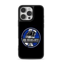 Shelby cobra racing blue round logo iPhone 16 Pro Max Black Case