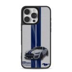 Shelby GT500 blue mustang stripes iPhone 16 Pro Max Black Case