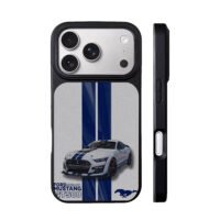 Shelby GT500 blue mustang stripes iPhone 17 Pro Max Black Case
