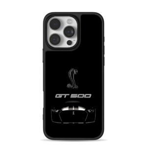 Shelby GT500 front with cobra logo iPhone 16 Pro Max Black Case