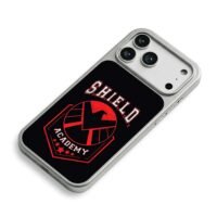 SHIELD Academy varsity eagle logo iPhone 17 Pro Max Electroplated Silver Case2