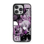 Shinoa purple black anime manga art Phone Case for iPhone 11-17 & Samsung Galaxy S24-S26