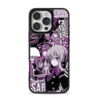 Shinoa purple black anime manga art Phone Case for iPhone 11-17 & Samsung Galaxy S24-S26