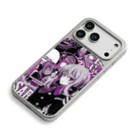 Shinoa purple black anime manga art iPhone 17 Pro Max Electroplated Silver Case2
