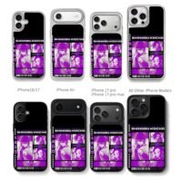 Shinobu Kocho Demon Slayer purple Chris Brown Phone Case Black Electroplated Silver For Iphone 11 To 17