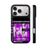 Shinobu Kocho Demon Slayer purple iPhone 17 Pro Max Black Case