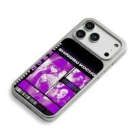 Shinobu Kocho Demon Slayer purple iPhone 17 Pro Max Electroplated Silver Case2