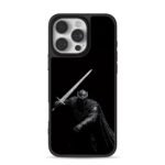 Shiny crown knight sword black iPhone 16 Pro Max Black Case