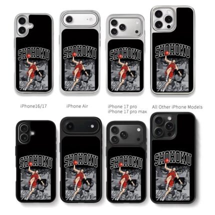 Shohoku Rukawa dunk Slam Dunk manga Chris Brown Phone Case Black Electroplated Silver For Iphone 11 To 17