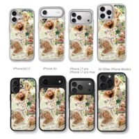 Short n Sweet Sabrina photo collage Chris Brown Phone Case Black Electroplated Silver For Iphone 11 To 17