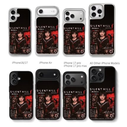 Silent Hill f Shimizu Hinako horror Chris Brown Phone Case Black Electroplated Silver For Iphone 11 To 17