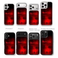 Silent Hill red fog street lone man Chris Brown Phone Case Black Electroplated Silver For Iphone 11 To 17