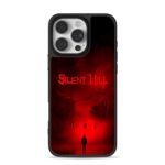 Silent Hill red fog street lone man iPhone 16 Pro Max Black Case