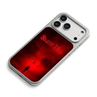 Silent Hill red fog street lone man iPhone 17 Pro Max Electroplated Silver Case2