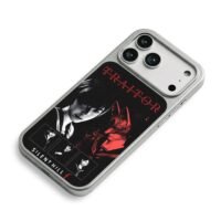 SilentHillfTraitorRedFoxMaskGirls iPhone 17 Pro Max Electroplated Silver Case2