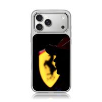 Silhouette of Ferrari F1 racer logo iPhone 17 Pro Max Electroplated Silver Case1