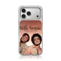 Silk Sonic Bruno Mars Anderson Paak iPhone 17 Pro Max Electroplated Silver Case1