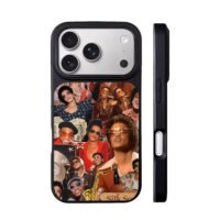 Silk Sonic Bruno Mars retro collage iPhone 17 Pro Max Black Case