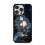 Silver anime girl offwhite art iPhone 16 Pro Max Black Case