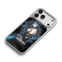 Silver anime girl offwhite art iPhone 17 Pro Max Electroplated Silver Case2