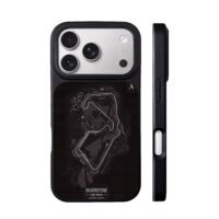 Silverstone Great Britain race map iPhone 17 Pro Max Black Case