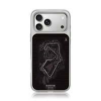 Silverstone Great Britain race map iPhone 17 Pro Max Electroplated Silver Case1