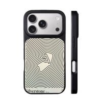 Silverstone race track line art car iPhone 17 Pro Max Black Case