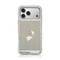 Silverstone race track line art car iPhone 17 Pro Max Electroplated Silver Case1