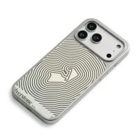 Silverstone race track line art car iPhone 17 Pro Max Electroplated Silver Case2