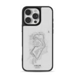 Silverstone UK race track map iPhone 16 Pro Max Black Case