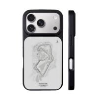 Silverstone UK race track map iPhone 17 Pro Max Black Case