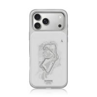 Silverstone UK race track map iPhone 17 Pro Max Electroplated Silver Case1